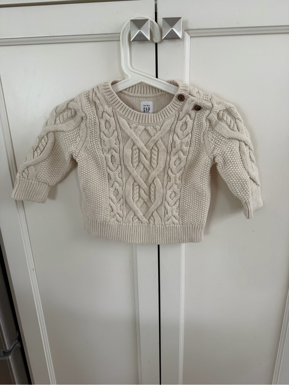 Baby gap 6-12m knit cream sweater